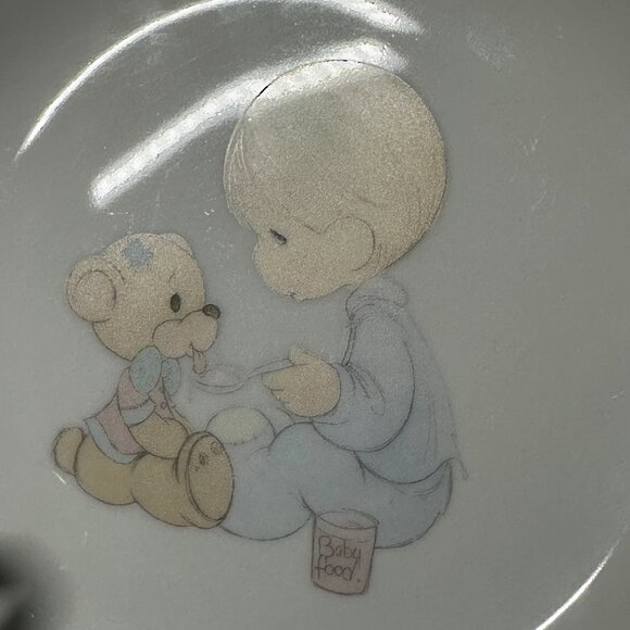 1984 Precious Moments Jonathan & David Cup & Plate Set - Vintage - Made in Japan - Picture 3 of 8